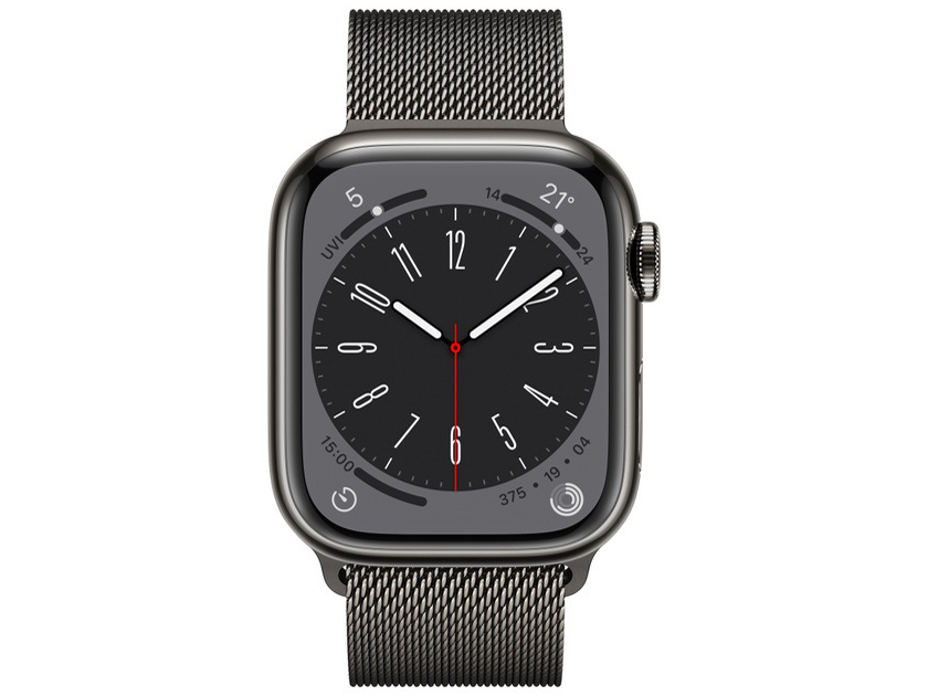 Apple Watch Series 8 GPS+Cellular���f�� 41mm MNJM3J/A [�O���t�@�C�g�X�e�����X�X�`�[���P�[�X/�O���t�@�C�g�~���l�[�[���[�v]