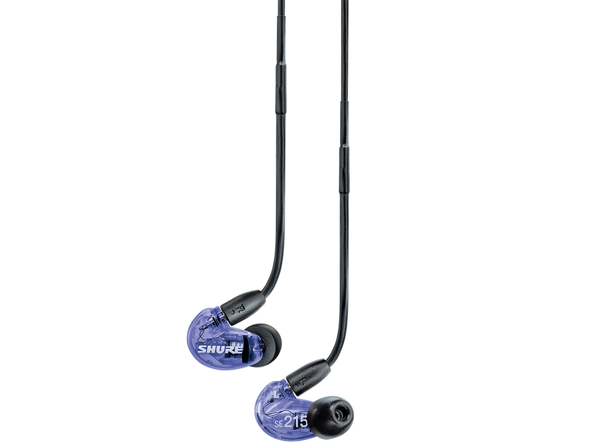 Shure SE215 Sound-isolating Earphones - Purple | Sweetwater