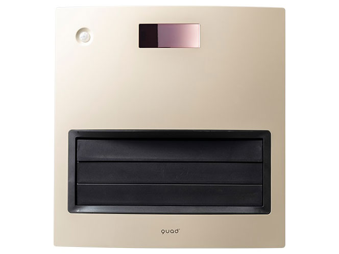 お値下げ中quad' QS212NV BLUE QUADS 大風量セラミックファンヒーター 加湿機能付 1200W 人感センサー