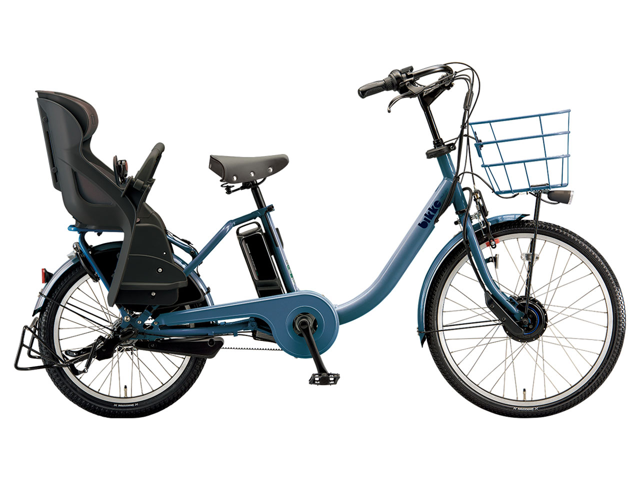 ブリヂストン bikke MOB dd BM0B43 [E.XBKブルーグレー] + 専用充電器