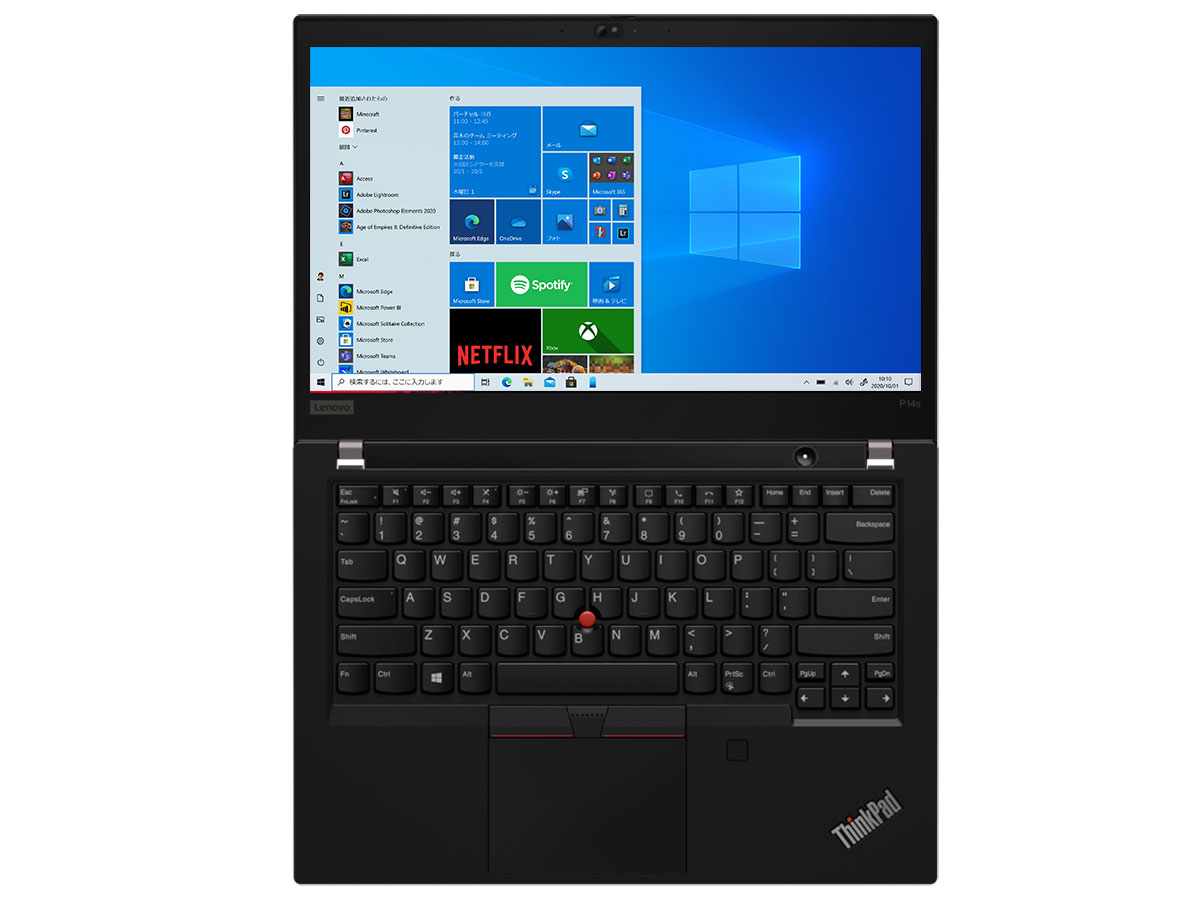 ThinkPad P14s Gen 2 Windows 10 Pro�ECore i7 1165G7�E16GB�������[�E512GB SSD�EQuadro T500�E14�^�t��HD�t������ 20VYS3D000