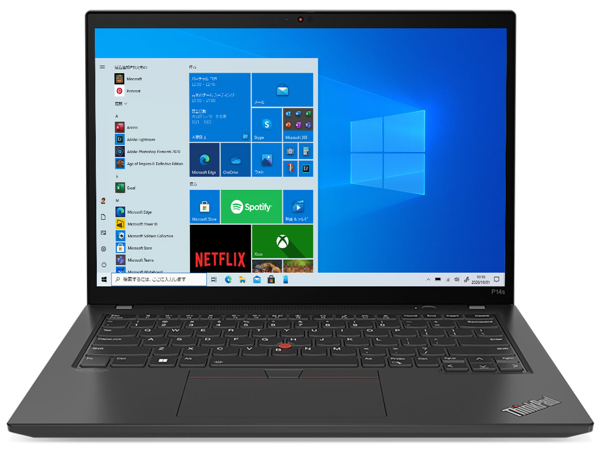 ThinkPad P14s Gen 3 Windows 10 Pro�ECore i7 1260P�E16GB�������[�E512GB SSD�E14�^WUXGA�t������ 21ALS05R00