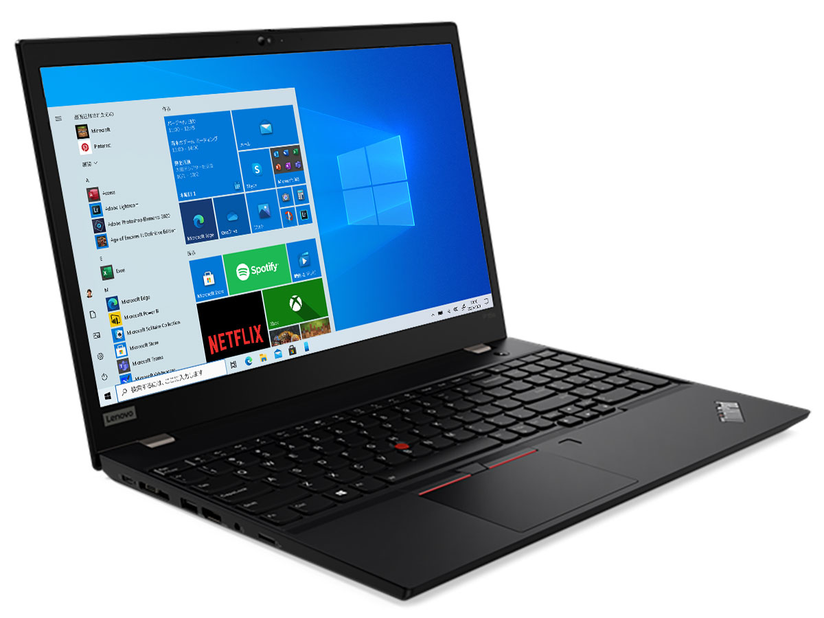 ThinkPad P15s Gen 2 Windows 10 Pro�ECore i7 1165G7�E16GB�������[�E512GB SSD�EQuadro T500�E15.6�^�t��HD�t������ 20W7S2JC00 �̐��i�摜