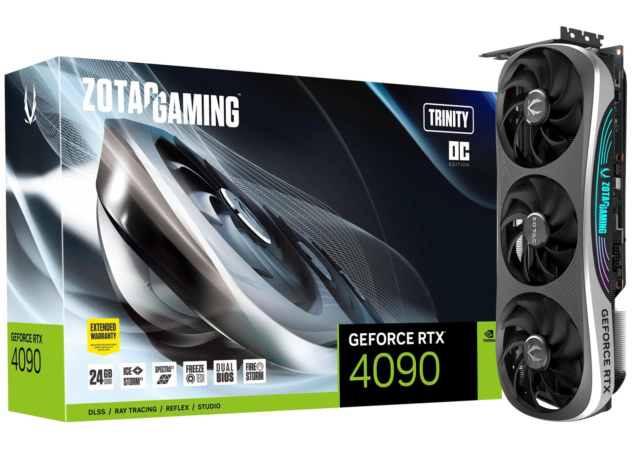ZOTAC GAMING GeForce RTX 4090 Trinity OC ZT-D40900J-10P [PCIExp 24GB] �̐��i�摜