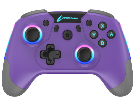 CYBER�E�Q�[�~���O�R���g���[���[ HG �����^�C�v(SWITCH�p) CY-NSOGCWL-VI [俐F] �̐��i�摜