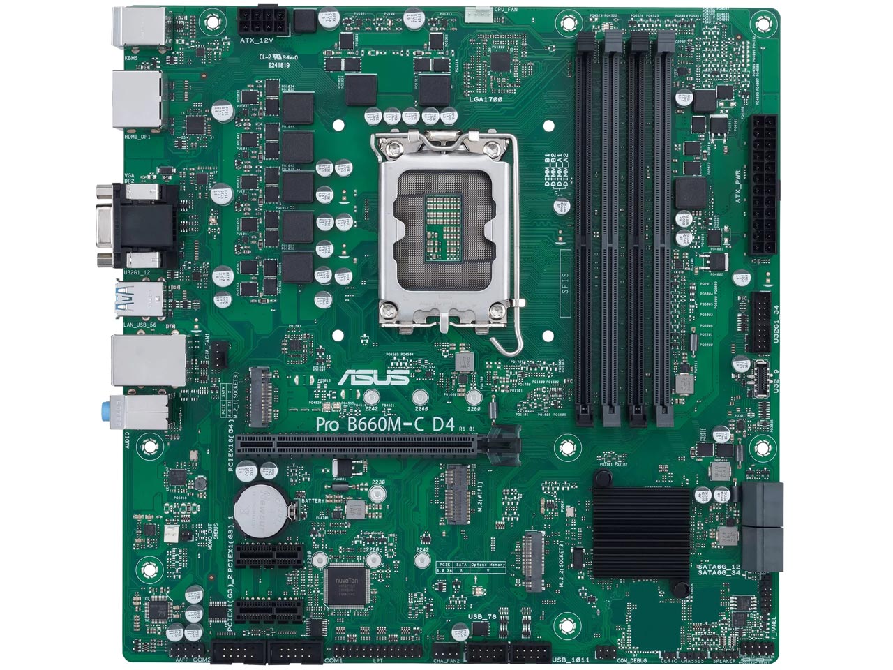 PRO B660M-C D4-CSM �p�\�R���H�[���胂�f�� �̐��i�摜