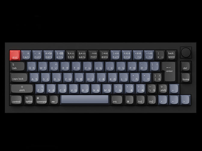 Q2 QMK Custom Mechanical Keyboard �m�u�o�[�W���� Q2-M2-JIS �� [�J�[�{���u���b�N] �̐��i�摜