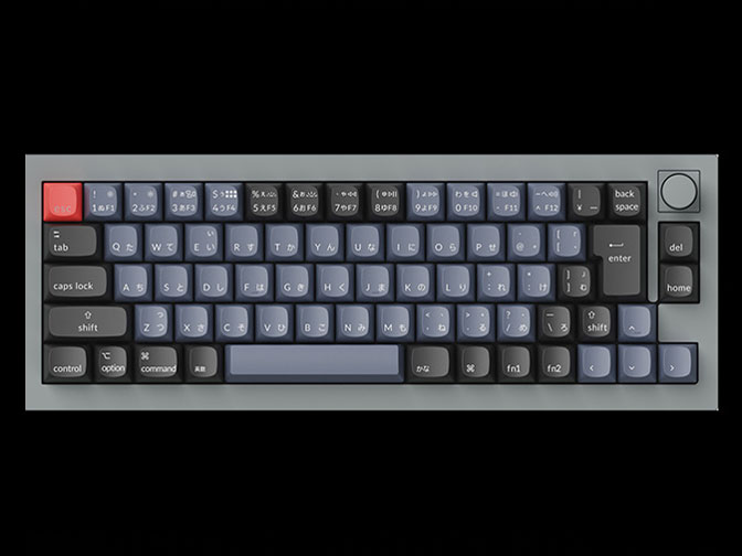 Q2 QMK Custom Mechanical Keyboard �m�u�o�[�W���� Q2-N2-JIS �� [�V���o�[�O���[] �̐��i�摜