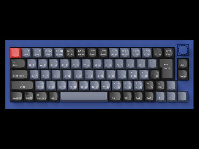 Q2 QMK Custom Mechanical Keyboard �m�u�o�[�W���� Q2-O3-JIS ���� [�l�C�r�[�u���[] �̐��i�摜