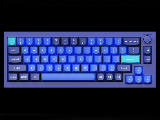 Q2 QMK Custom Mechanical Keyboard �m�u�o�[�W���� Q2-O2-US �� [�l�C�r�[�u���[] �̐��i�摜