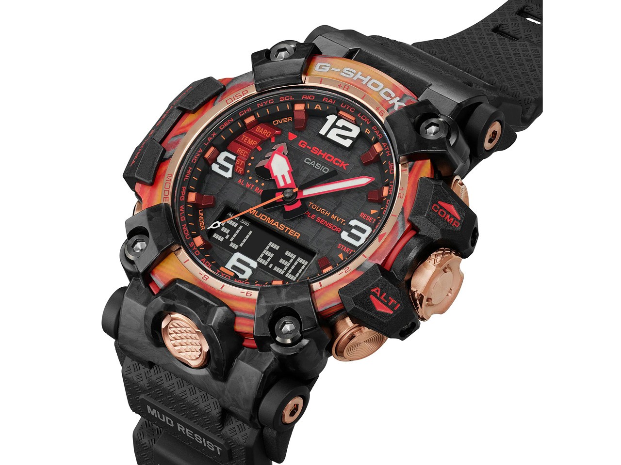 G-SHOCK 40th Anniversary Flare Red �}�X�^�[ �I�u G �}�b�h�}�X�^�[ ���胂�f�� GWG-2040FR-1AJR