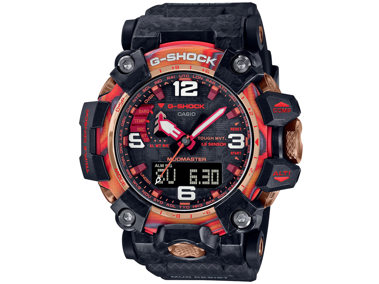G-SHOCK 40th Anniversary Flare Red �}�X�^�[ �I�u G �}�b�h�}�X�^�[ ���胂�f�� GWG-2040FR-1AJR �̐��i�摜