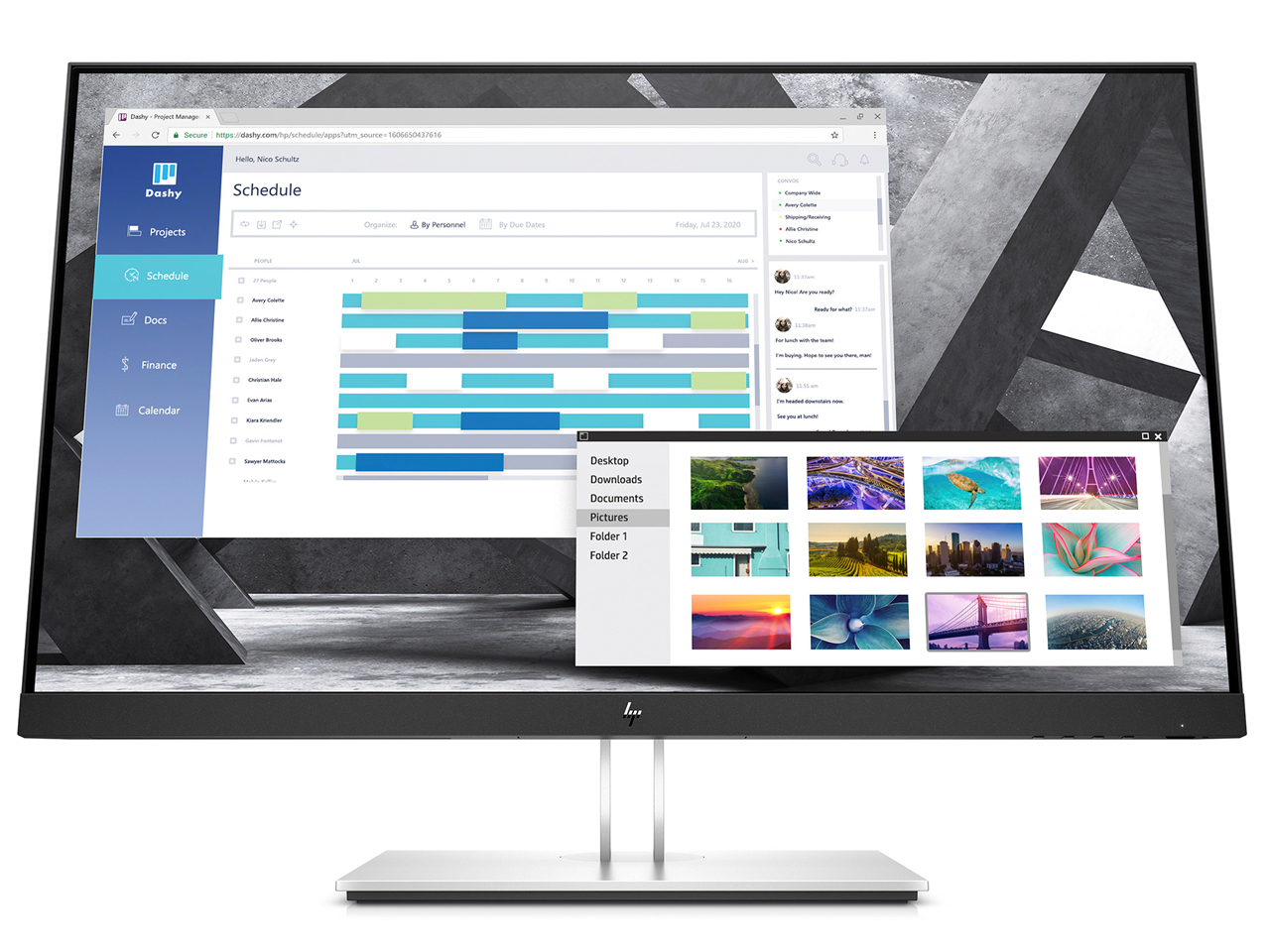 HP E27q G4 QHD IPS���j�^�[ [27�C���` �u���b�N] �̐��i�摜