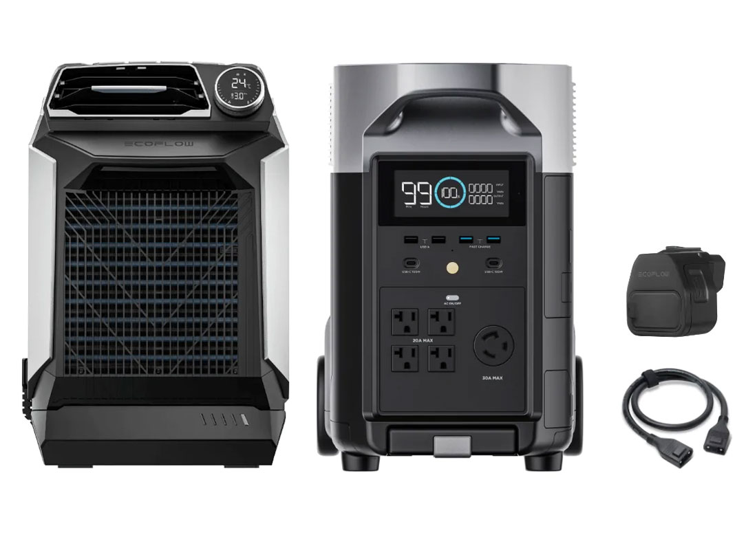 EcoFlow DELTA Pro+Wave �|�[�^�u���N�[���[ �̐��i�摜