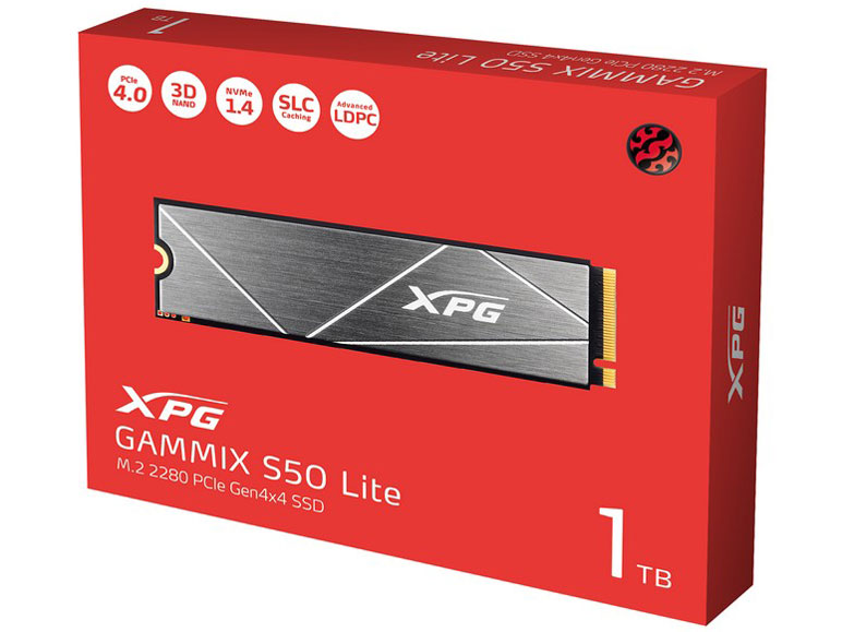 XPG GAMMIX S50 Lite AGAMMIXS50L-1T-CS-DP (M.2 2280 1TB) �h�X�p�����胂�f�� �̐��i�摜
