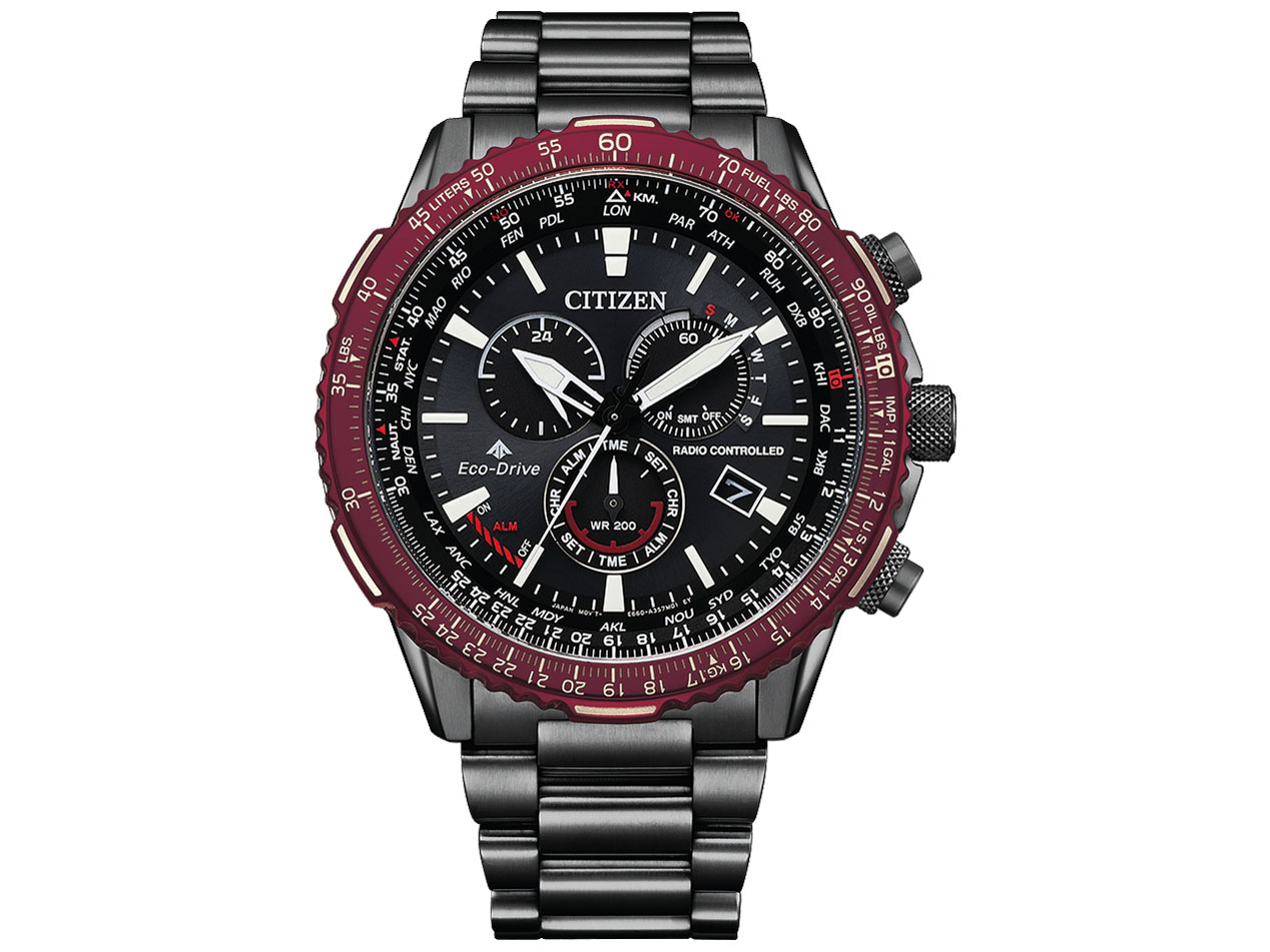 プロマスター SKY-エコ・ドライブ電波時計 ダイレクトフライト CB5009-55E