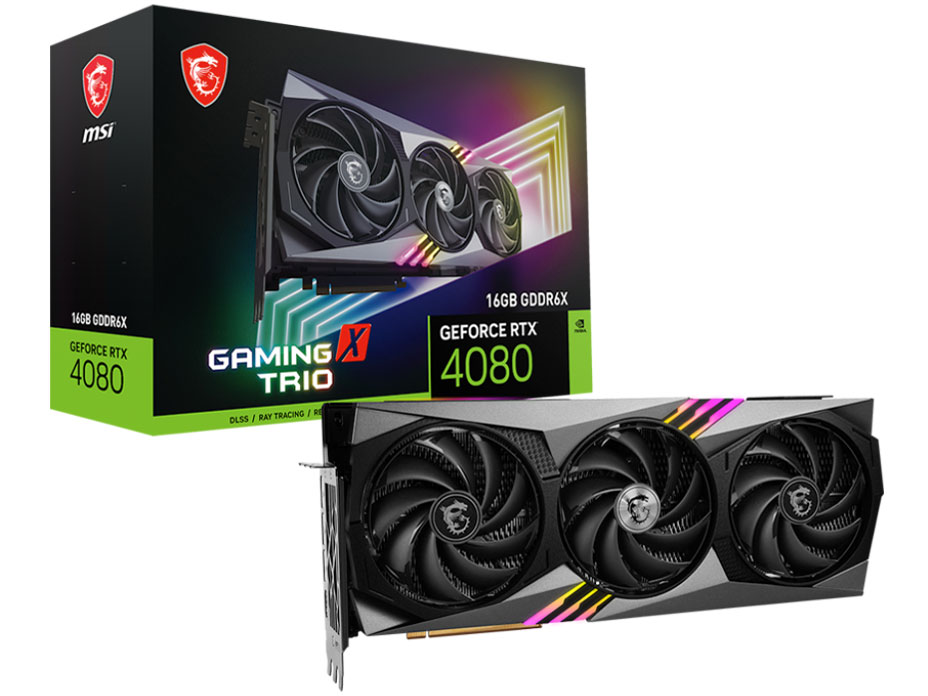 GeForce RTX 4080 16GB GAMING X TRIO [PCIExp 16GB] �̐��i�摜