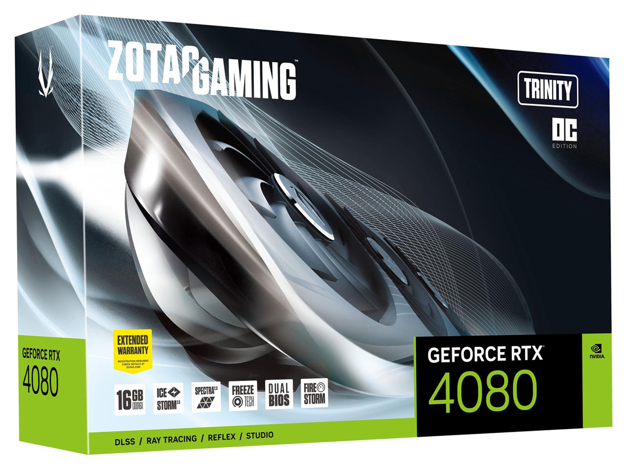 ZOTAC GAMING GeForce RTX 4080 16GB Trinity OC ZT-D40810J-10P [PCIExp 16GB]