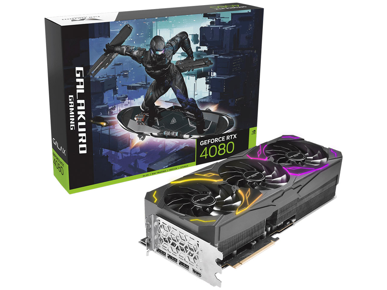 GALAKURO GAMING GG-RTX4080-E16GB/OC/TP [PCIExp 16GB] �̐��i�摜