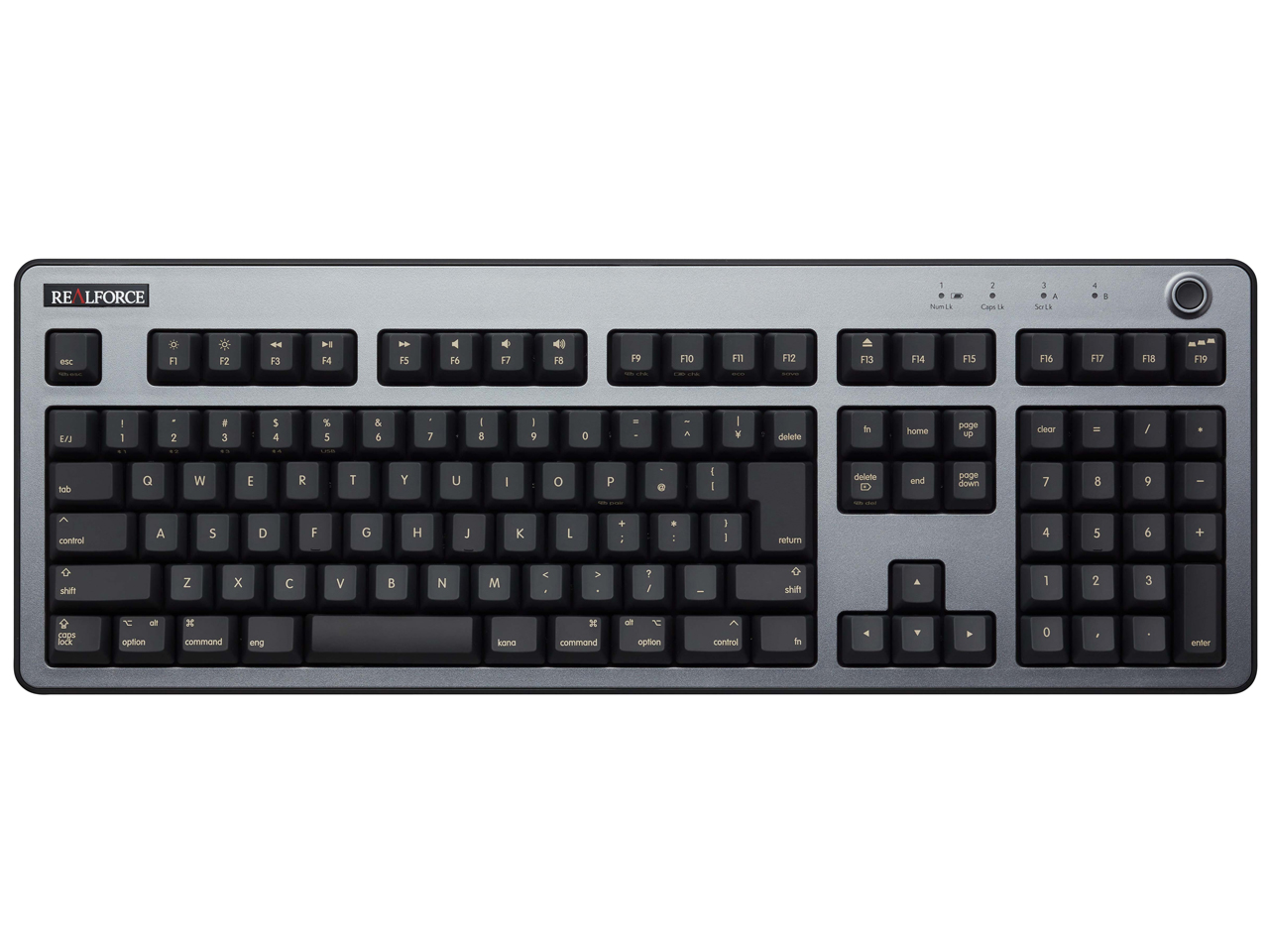 REALFORCE R3 Mac�z�� R3HE11 [�_�[�N�V���o�[/�u���b�N] �̐��i�摜