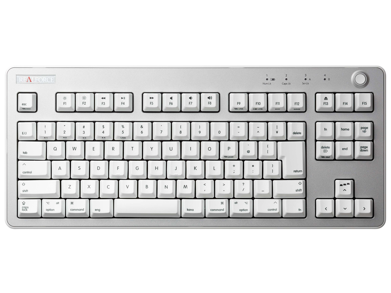 REALFORCE R3 Mac�z�� R3HG21 [���C�g�V���o�[/�X�[�p�[�z���C�g] �̐��i�摜