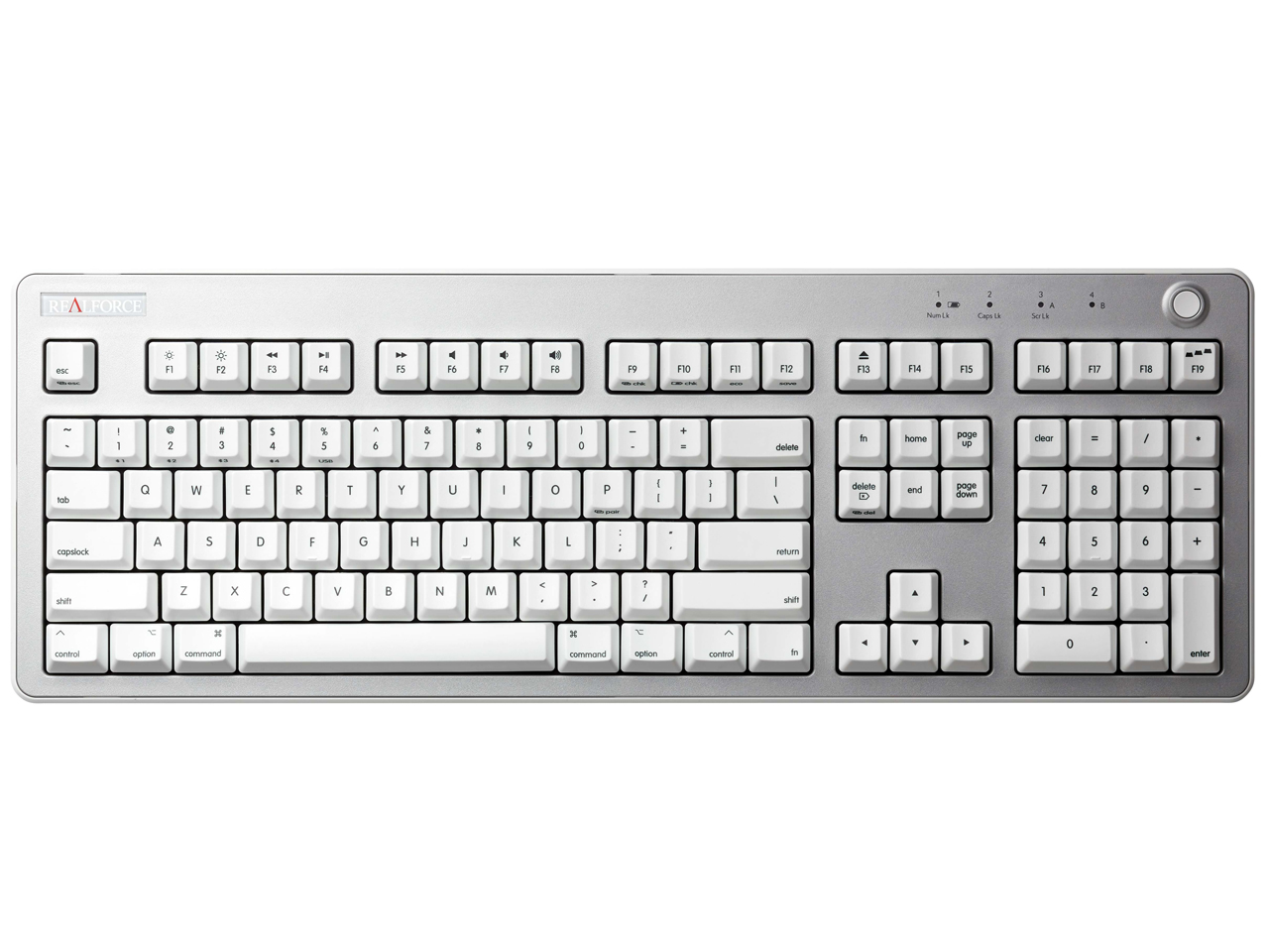REALFORCE R3 Mac�z�� R3HF21 [���C�g�V���o�[/�X�[�p�[�z���C�g] �̐��i�摜
