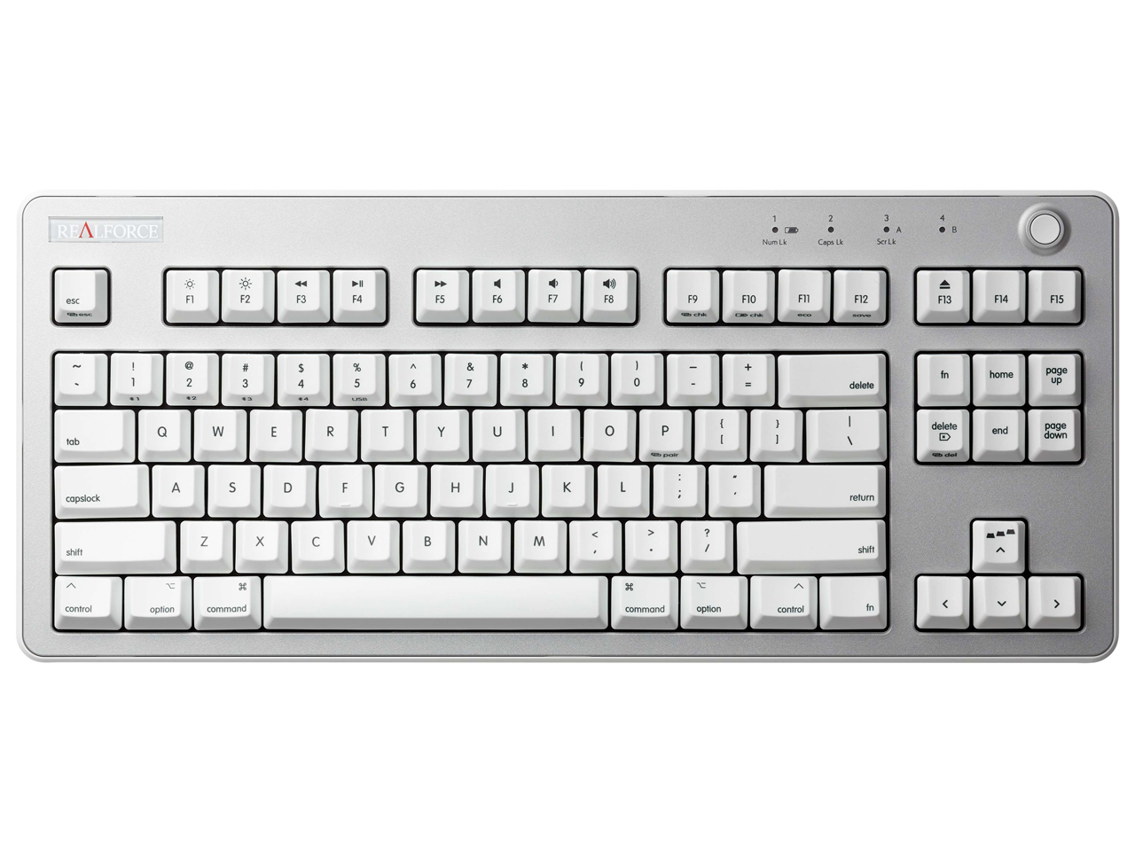 REALFORCE R3 Mac�z�� R3HH21 [���C�g�V���o�[/�X�[�p�[�z���C�g] �̐��i�摜
