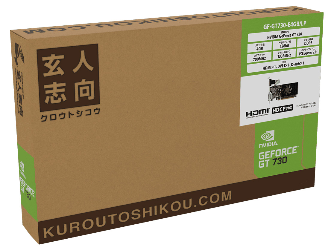 GF-GT730-E4GB/LP [PCIExp 4GB]