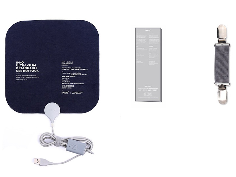 『セット内容』 INKO USB Wearable Heater IK07780 [ネイビー] の製品画像
