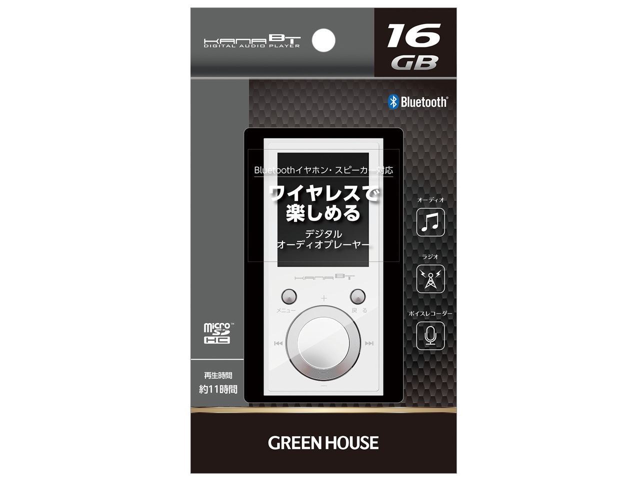 kana BT GH-KANABTS16-WH [16GB �z���C�g]