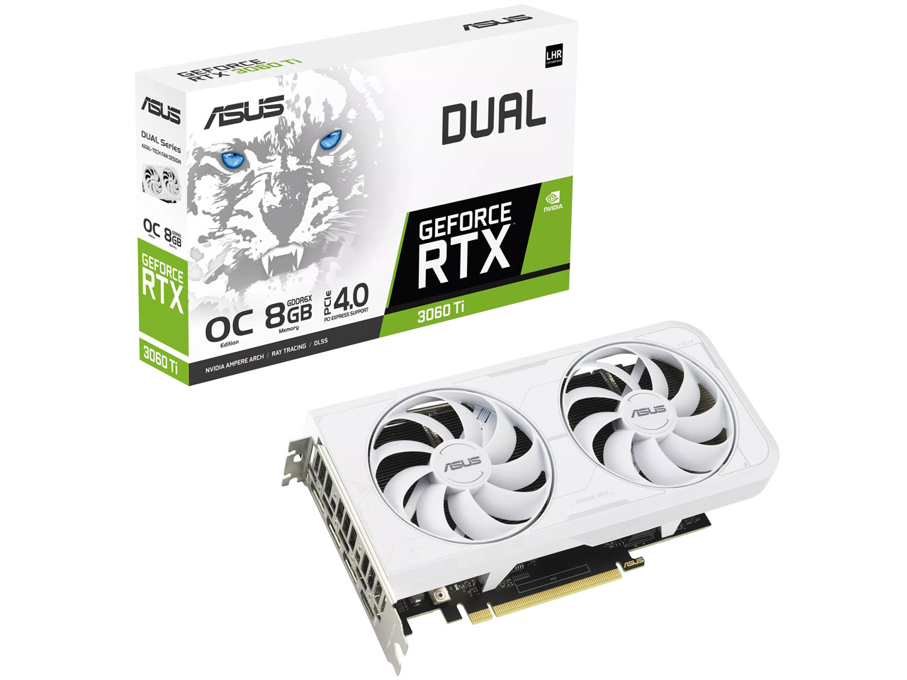 DUAL-RTX3060TI-O8GD6X-WHITE [PCIExp 8GB] �̐��i�摜