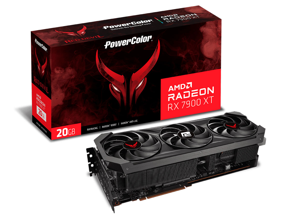 PowerColor Red Devil AMD Radeon RX 7900 XT 20GB GDDR6 RX7900XT 20G-E/OC [PCIExp 20GB] �̐��i�摜