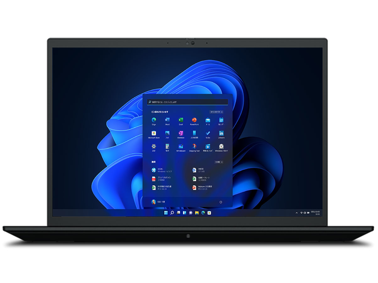 ThinkPad P1 Gen 4 Windows 11 Pro�ECore i7 11800H�E16GB�������[�E512GB SSD�ENVIDIA RTX A2000�E16�^WQUXGA�t������ 20Y4S57200 [�u���b�N]