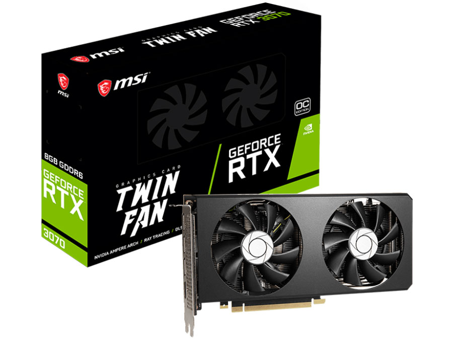MSI GeForce RTX 3070 TWIN FAN 8G OC LHR [PCIExp 8GB] 価格
