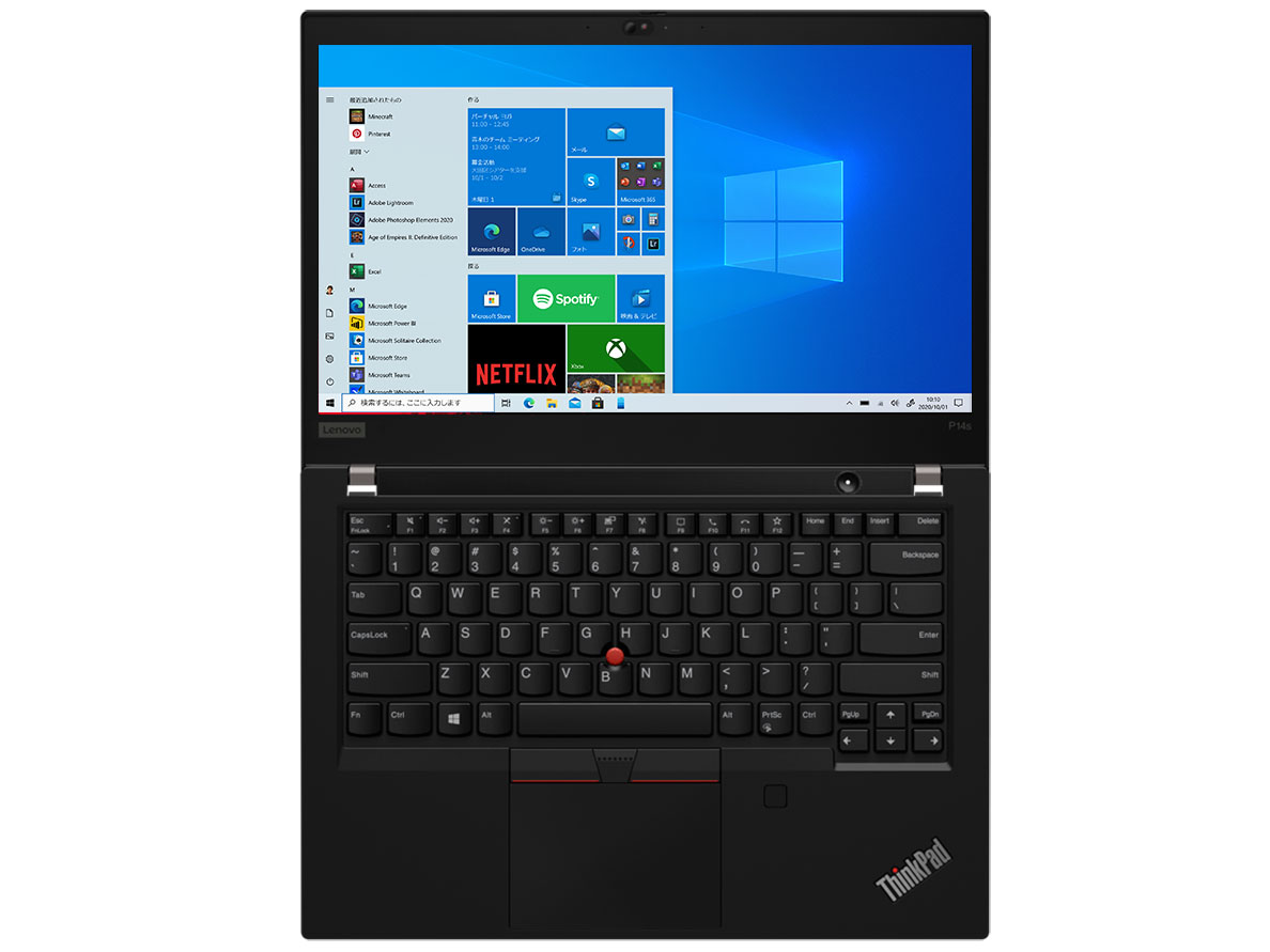 ThinkPad P14s Gen 2 Windows 10 Pro�ECore i7 1165G7�E16GB�������[�E512GB SSD�ENVIDIA T500�E14�^�t��HD�t������ 20VYS41U00 [�u���b�N]