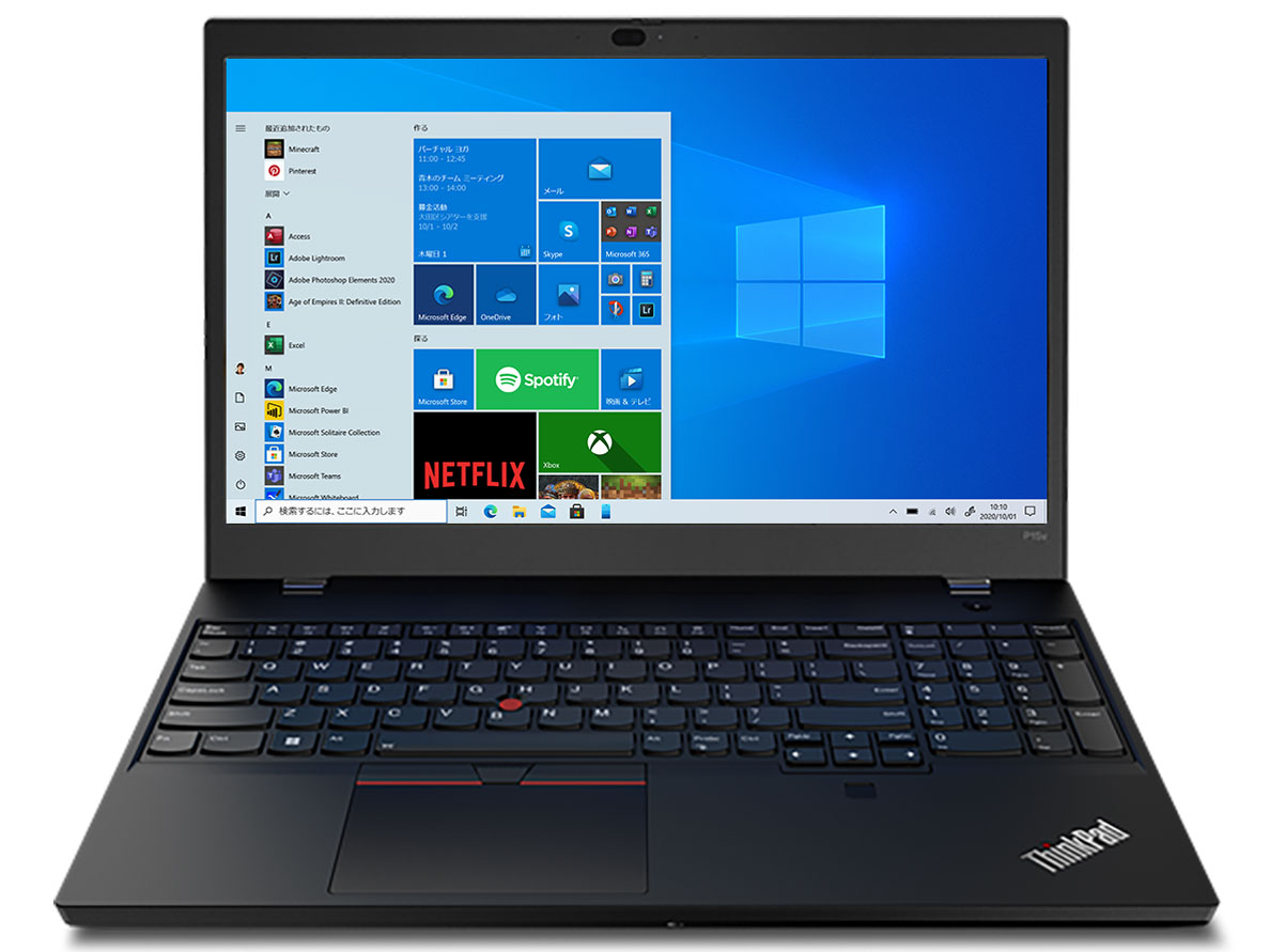 ThinkPad P15v Gen 3 Windows 10 Pro�ECore i7 12700H�E16GB�������[�E512GB SSD�ENVIDIA T600�E15.6�^�t��HD�t������ 21D9S03M00 [�u���b�N]