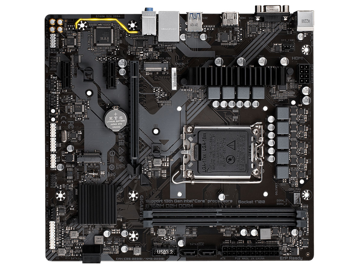 �w�{��3�x B760M D2H DDR4 [Rev.1.0] �̐��i�摜