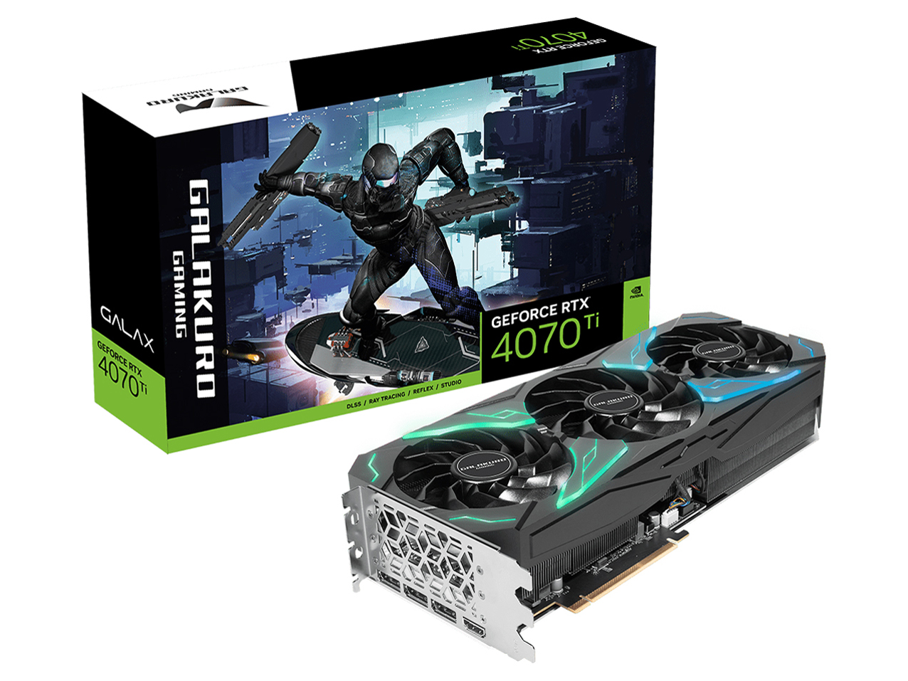 GALAKURO GAMING GG-RTX4070Ti-E12GB/OC/TP [PCIExp 12GB] �̐��i�摜