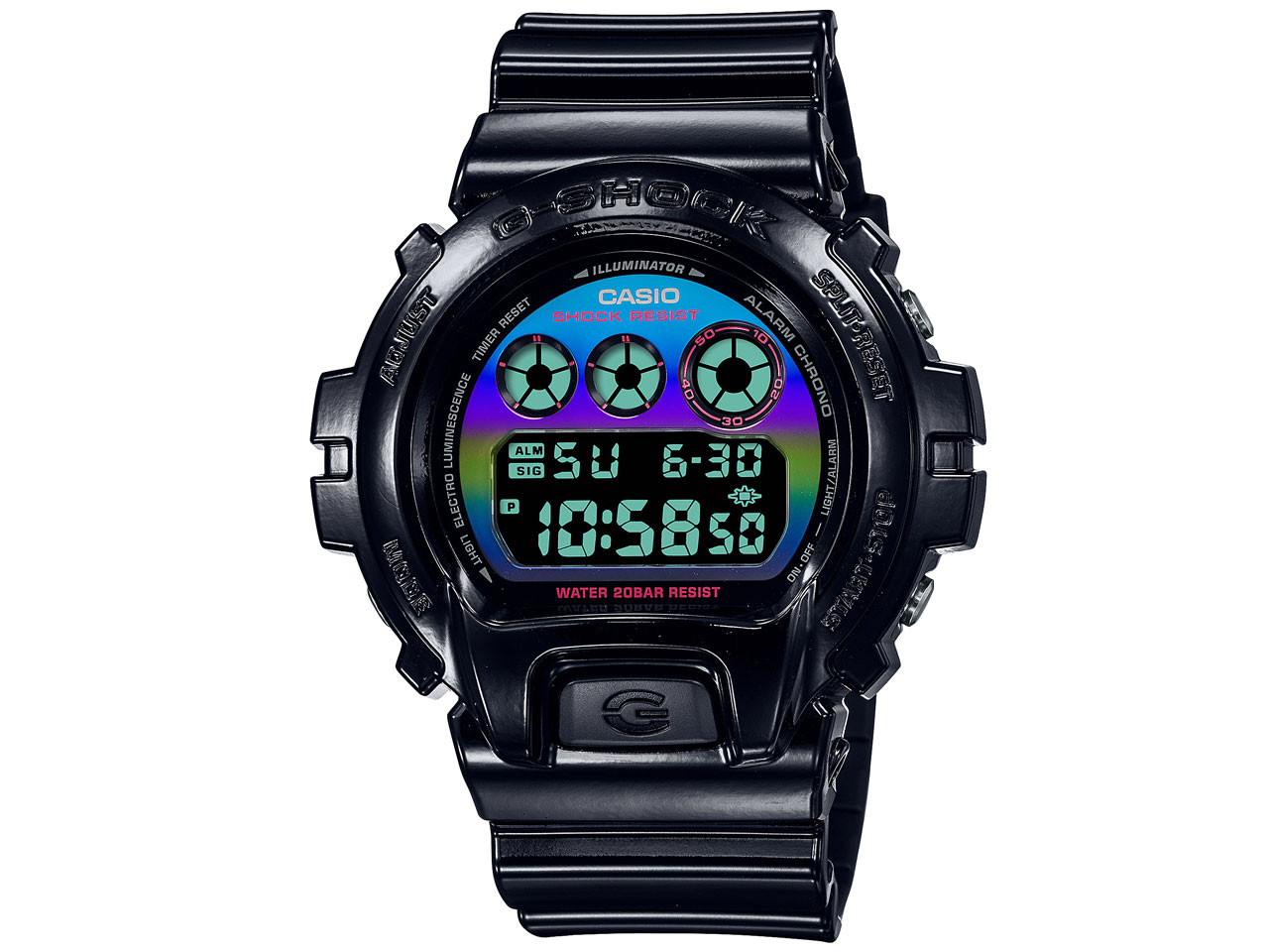 G-SHOCK Virtual Rainbow�FGamer's RGB�V���[�Y DW-6900RGB-1JF �̐��i�摜
