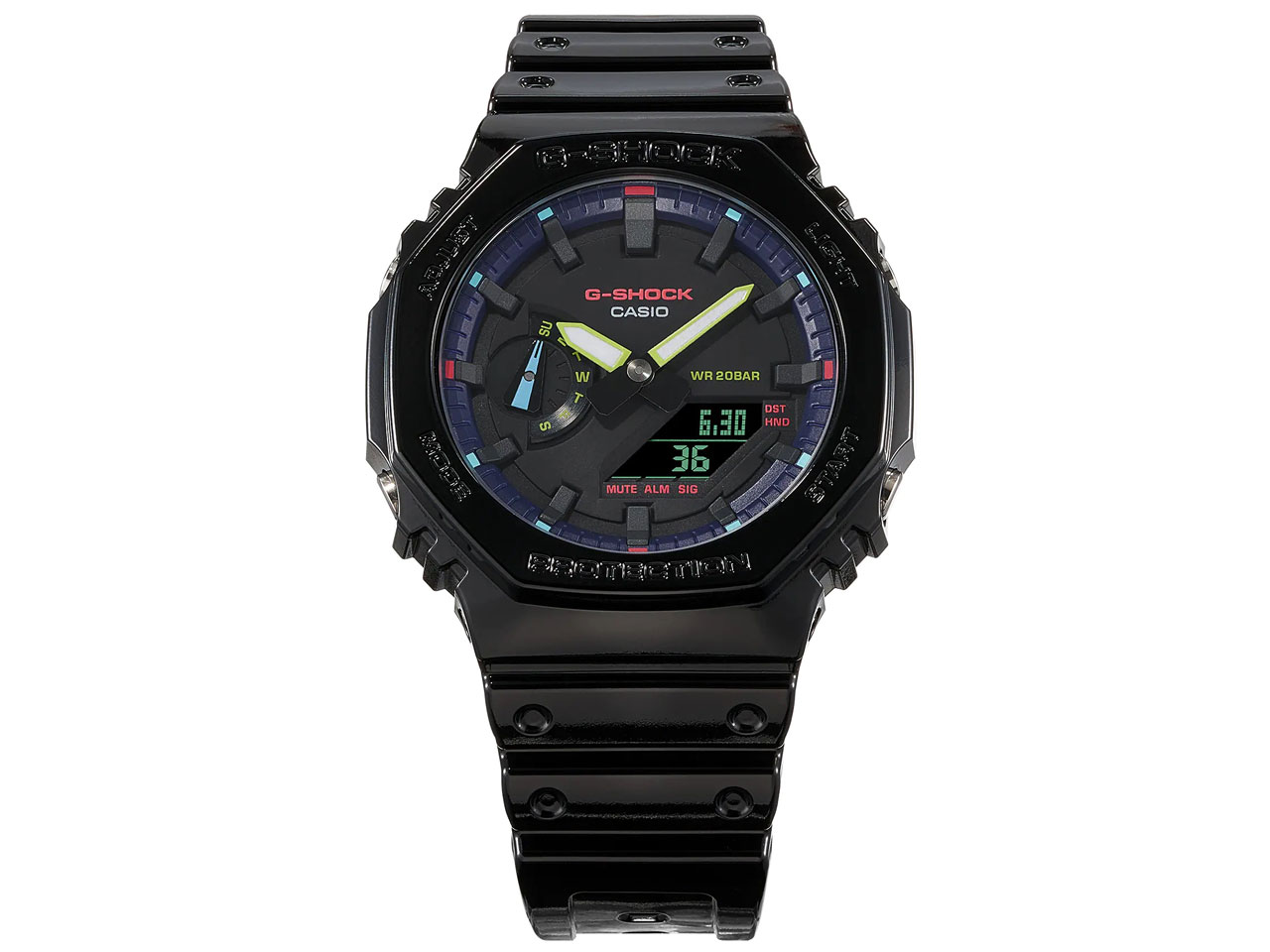 G-SHOCK Virtual Rainbow�FGamer's RGB�V���[�Y GA-2100RGB-1AJF