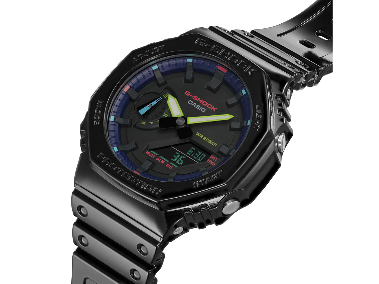 G-SHOCK Virtual Rainbow�FGamer's RGB�V���[�Y GA-2100RGB-1AJF