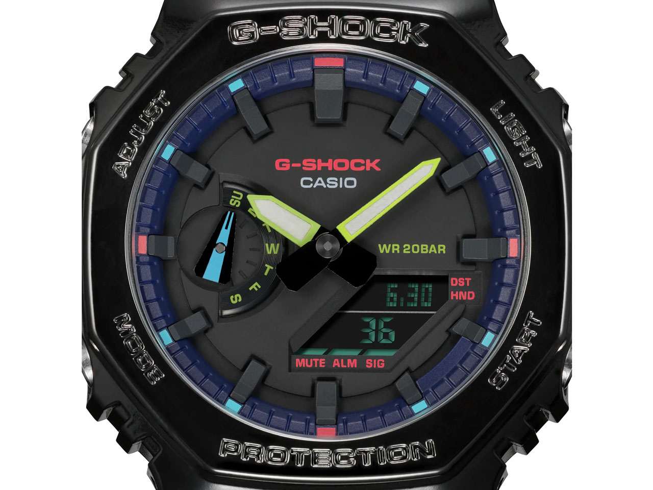 G-SHOCK Virtual Rainbow�FGamer's RGB�V���[�Y GA-2100RGB-1AJF