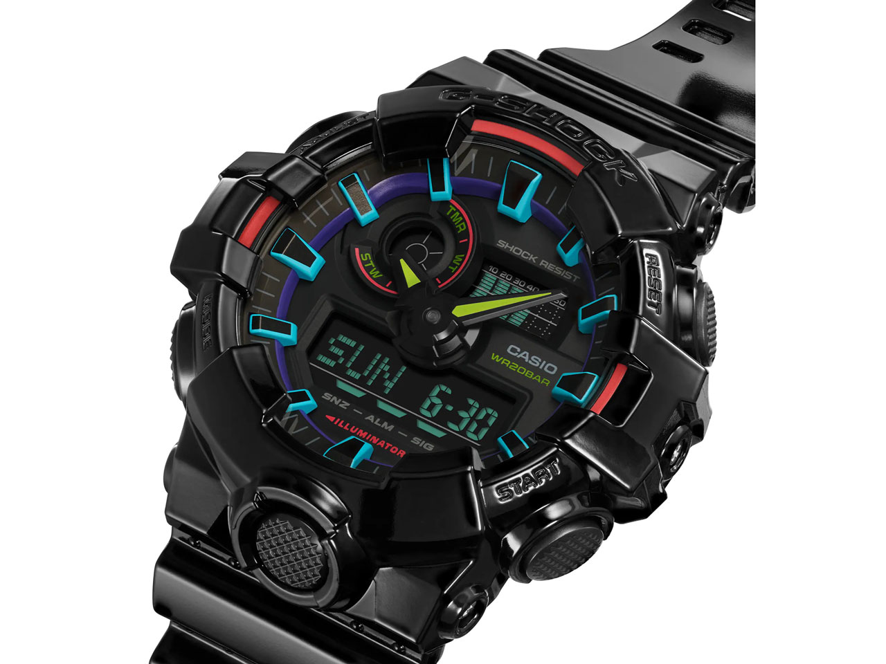 G-SHOCK Virtual Rainbow�FGamer's RGB�V���[�Y GA-700RGB-1AJF