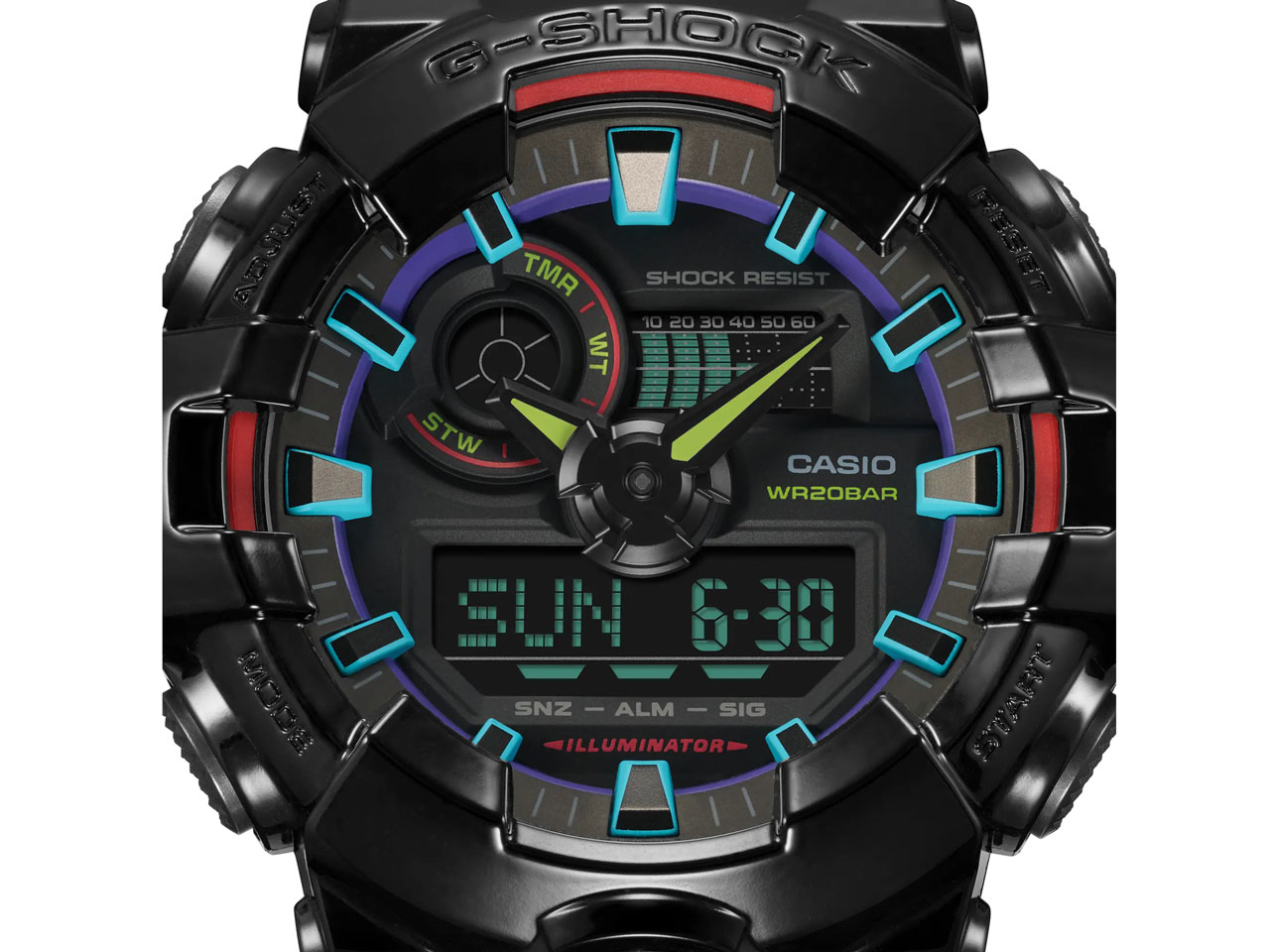 G-SHOCK Virtual Rainbow�FGamer's RGB�V���[�Y GA-700RGB-1AJF