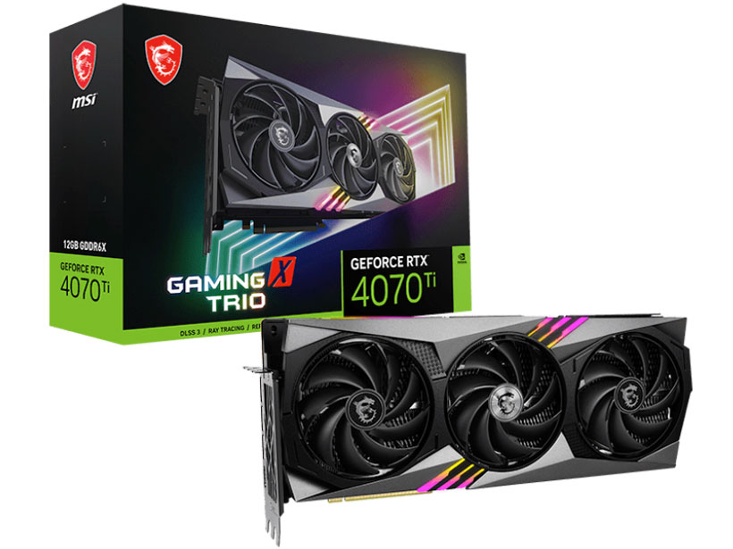 GeForce RTX 4070 Ti GAMING X TRIO 12G [PCIExp 12GB] �̐��i�摜