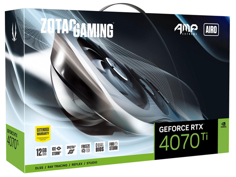 ZOTAC GAMING GeForce RTX 4070 Ti AMP Extreme AIRO ZT-D40710B-10P [PCIExp 12GB]