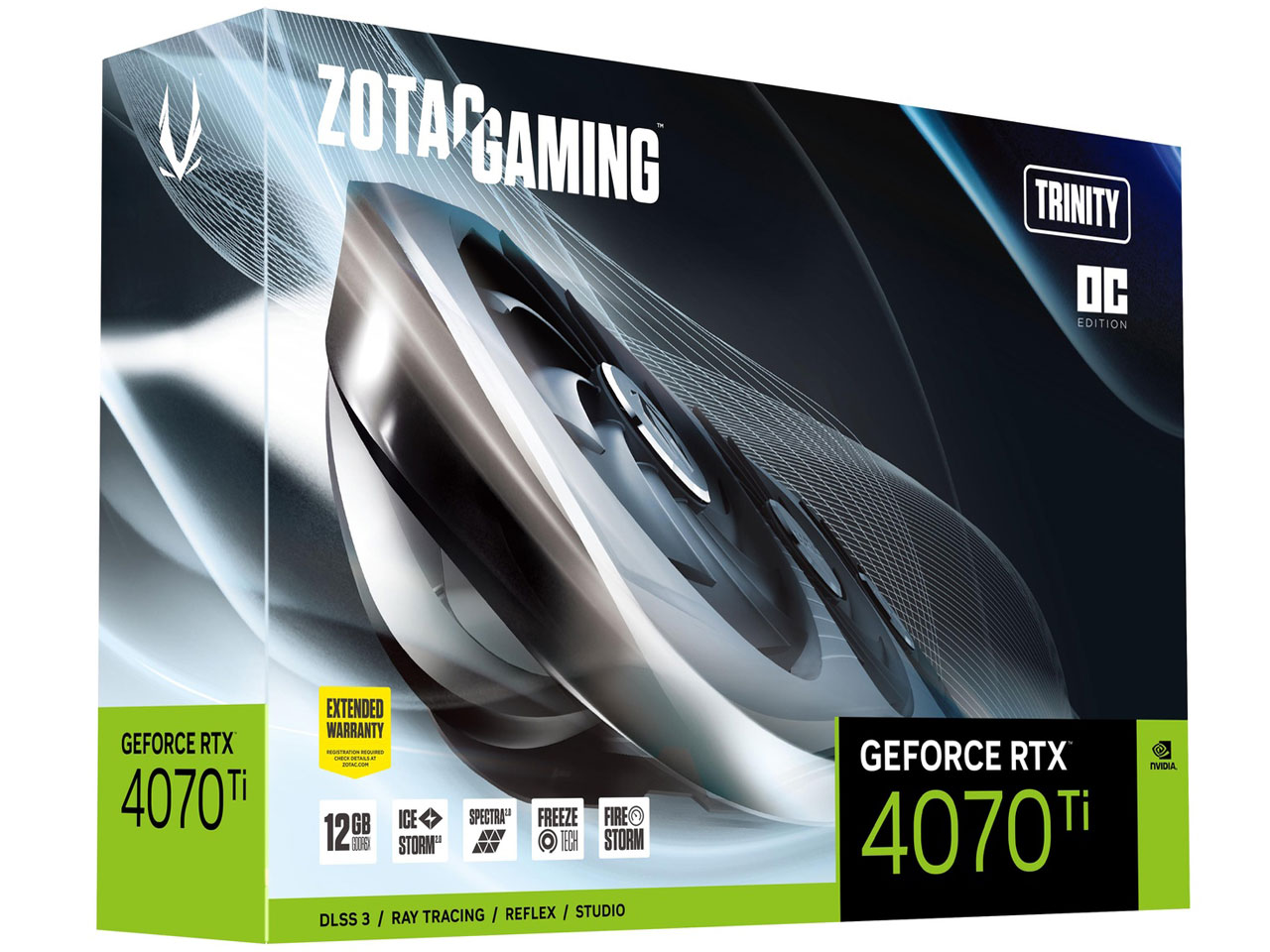 ZOTAC GAMING GeForce RTX 4070 Ti Trinity OC ZT-D40710J-10P [PCIExp 12GB]