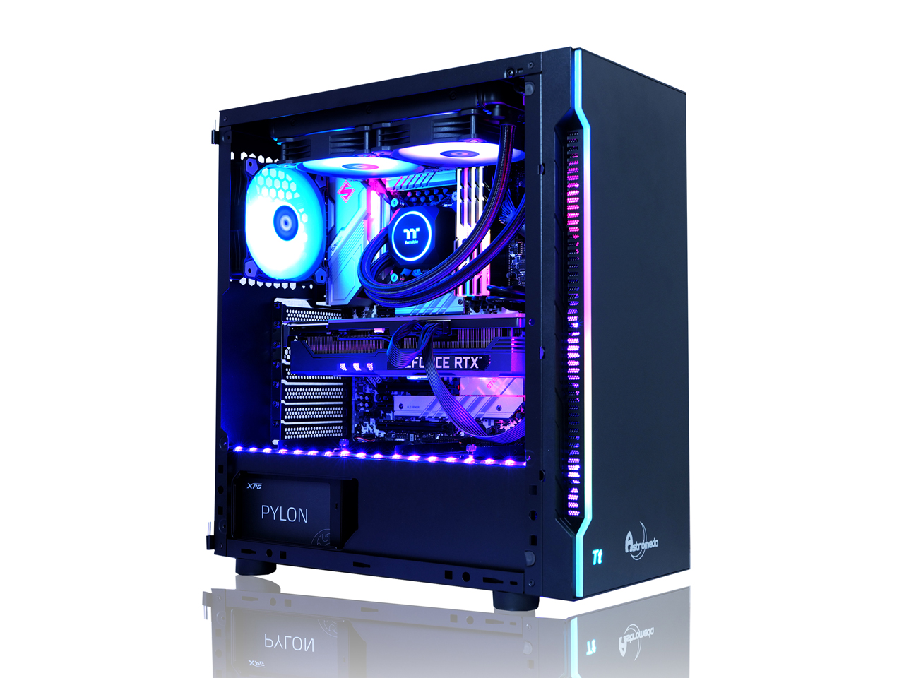 ASTROMEDA AQUA V2 Core i7 12700F/RTX 3070Ti/8GB������ [Black] �̐��i�摜