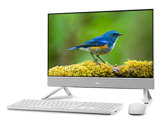 Inspiron 24 �I�[���C������ �f�X�N�g�b�v Ryzen 7 7730U�E16GB�������E1TB SSD���ځE�g���C�A���O���X�^���h���f�� [�p�[���z���C�g] �̐��i�摜