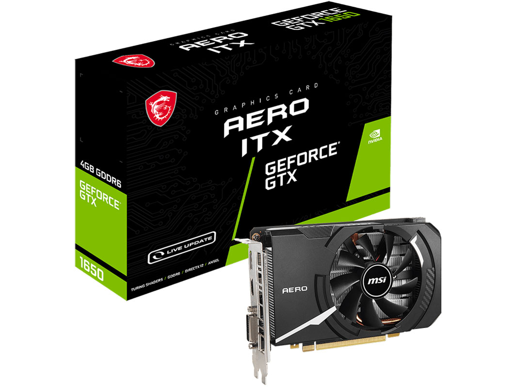 GeForce GTX 1650 D6 AERO ITX V2 [PCIExp 4GB] �̐��i�摜